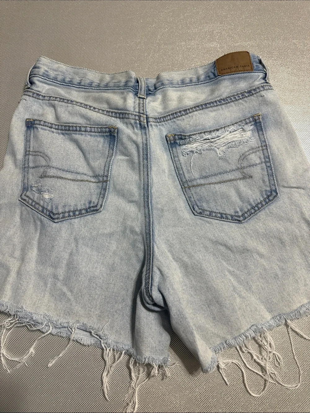 American Eagle Light Blue Distressed Denim Women’s Shorts
